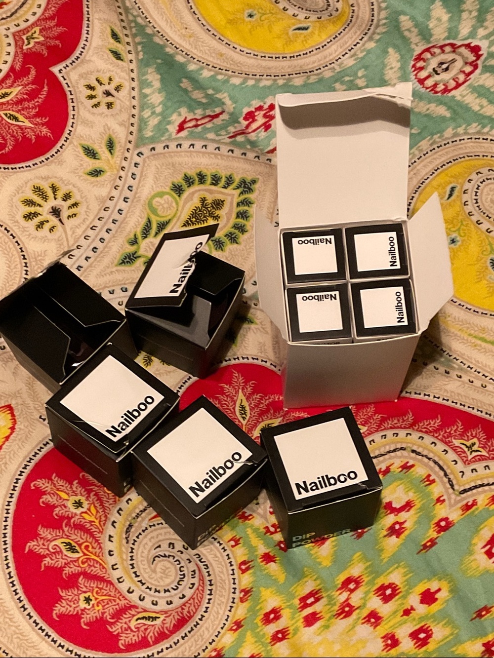 Nailboo Black Mini Nail Dip Powder Jars - Pack of 6
